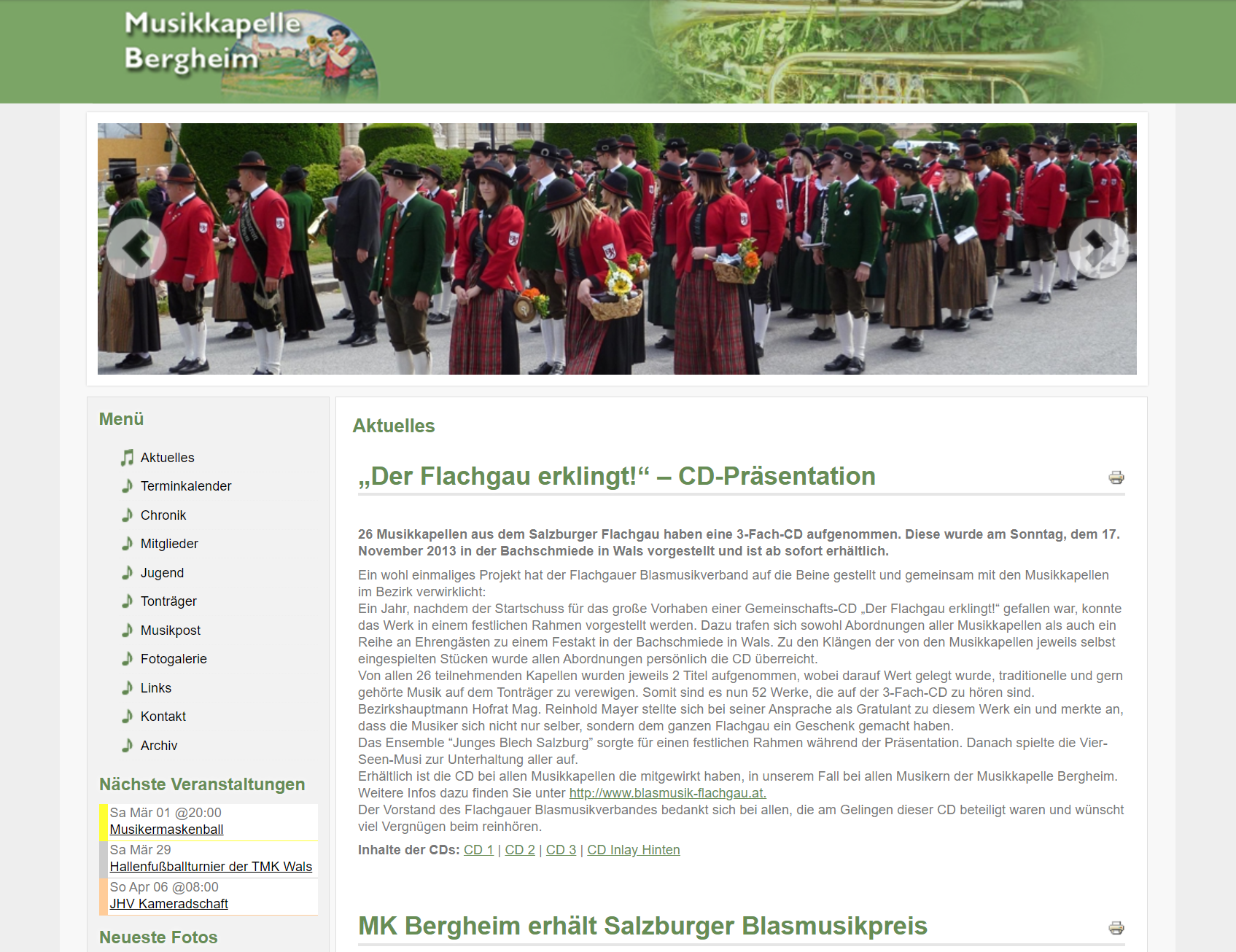 Screenshot von Musikkapelle Bergheim